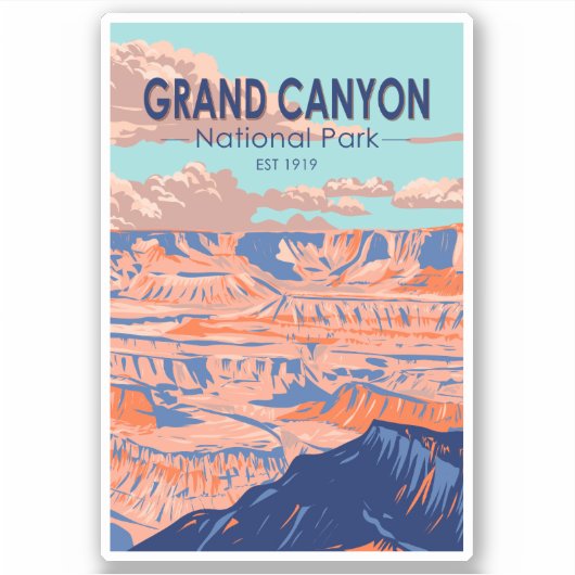 Grand Canyon Nationaal Park Arizona Sticker (Voorkant)