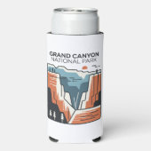 Grand Canyon National Park Abstracte illustratie (Seltzer Achterkant)