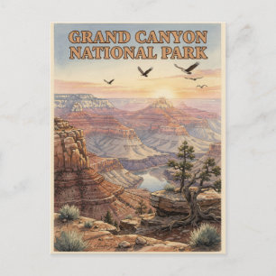 Grand Canyon National Park Arizona Aquarel Briefkaart