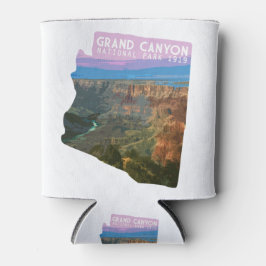 Grand Canyon National Park Arizona-kaart Grand Can Blikjeskoeler