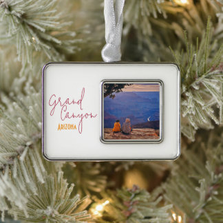 Grand Canyon National Park Arizona Souvenir Christ Verzilverd Kader Ornament