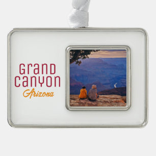 Grand Canyon National Park Arizona Souvenir Verzilverd Kader Ornament