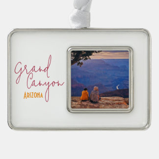 Grand Canyon National Park Arizona Souvenir Verzilverd Kader Ornament