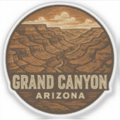Grand Canyon National Park Arizona Vinyl Sticker (Devant)