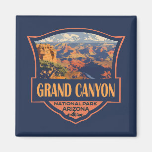 Grand Canyon National Park Illustratie Reiskunst Magneet