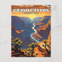 Grand Canyon National Park illustratie retro