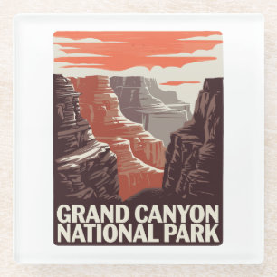 Grand Canyon National Park Landschap Glazen Onderzetter