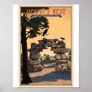 Grand Canyon National Park Litho Poster