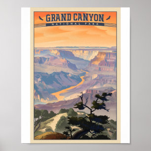 Grand Canyon National Park Litho Poster