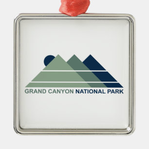 Grand Canyon National Park Mountain Sun Metalen Ornament