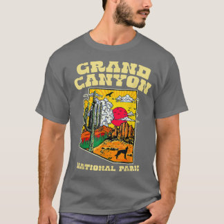 Grand Canyon National Park Psychedelic Cacti Monum T-shirt
