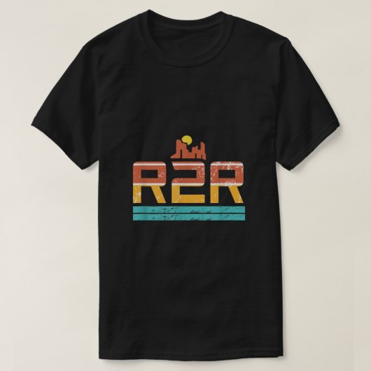Grand Canyon National Park R2R2R Rim to R2R Hiking T-shirt (Design voorkant)