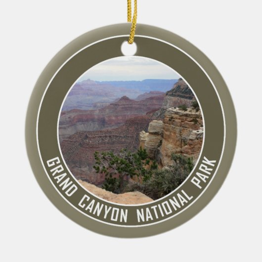 Grand Canyon National Park Souvenir Keramisch Ornament (Voorkant)