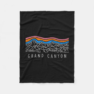 Grand canyon national park souvenir retro kamperen fleece deken