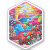 Grand Canyon National Park Travel Art Sticker (Voorkant)