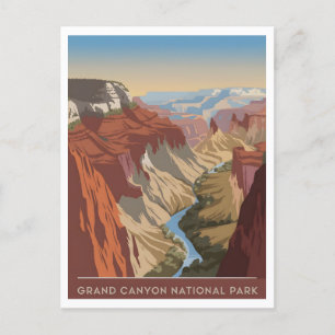 Grand Canyon National Park vintage Briefkaart