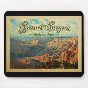 Grand Canyon National Park Vintage Travel Muismat