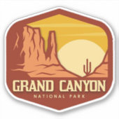 Grand Canyon National Park Vinyl Sticker (Voorkant)