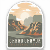 Grand Canyon National Park Vinyl Sticker (Voorkant)