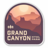 Grand Canyon National Park Vinyl Sticker (Voorkant)