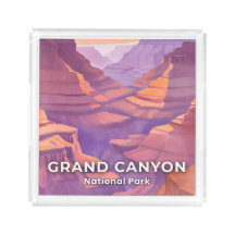 Grand Canyon National Park Watercolor Travel Art