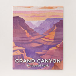 Grand Canyon National Park Watercolor Travel Art Legpuzzel