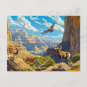 Grand Canyon National Park Wildlife  Art Briefkaart