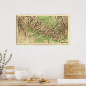 Grand Canyon National ParkPanoramic Map Poster (Keuken)