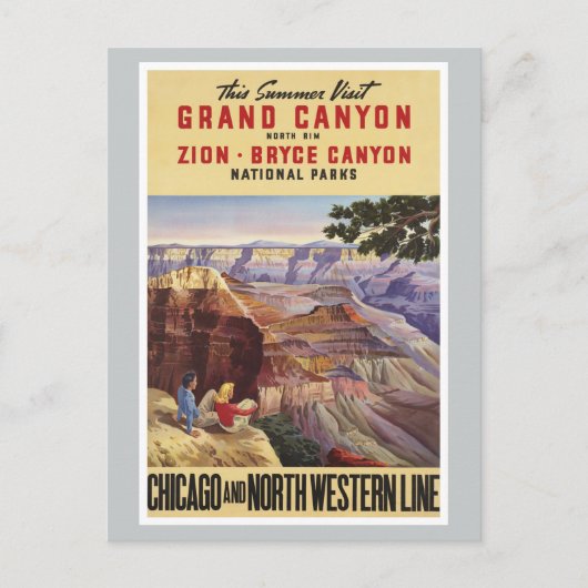 Grand Canyon National Parks Briefkaart (Voorkant)