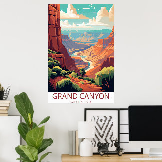Grand Canyon Nat'l Park Reis Muurposter Poster