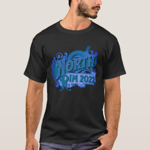 Grand Canyon Noordelijke Rand Vintage Stijl Blues T-shirt