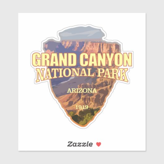 Grand Canyon NP (pijlpunt) Sticker (Vel)