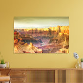 Grand Canyon Panorama 3 Paneel Canvas (Insitu (Woonkamer))