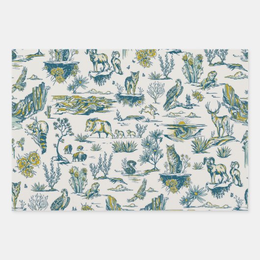 Grand Canyon Pattern Wrapping Papier Schattigee ge Inpakpapier Vel (Voorkant)