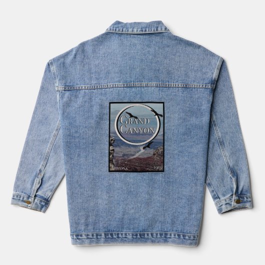 Grand Canyon Poster Denim Jacket (Achterkant)