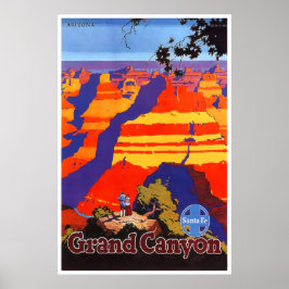 Grand Canyon Poster Nationale Parken Kunst Santa F