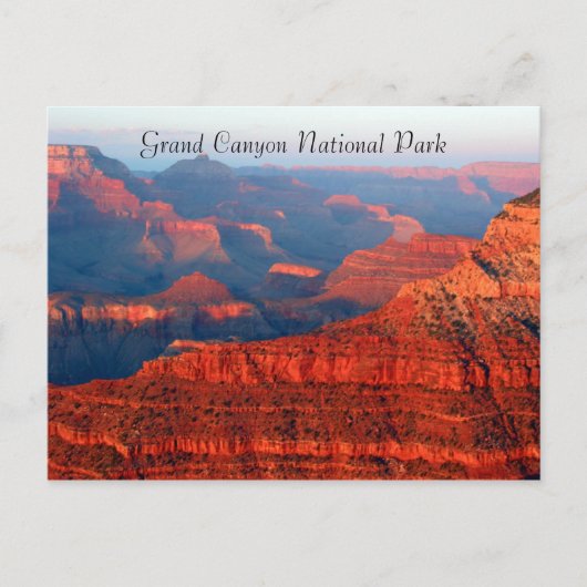 grand canyon red groetings briefkaart (Voorkant)