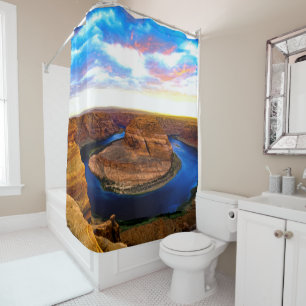 Grand Canyon Red Rocks en Blue Water Beauful Douchegordijn