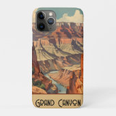 Grand Canyon Retro Travel Design Case-Mate iPhone Case (Achterkant)