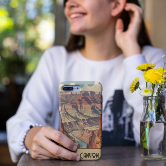 Grand Canyon Retro Travel Design Case-Mate iPhone Case