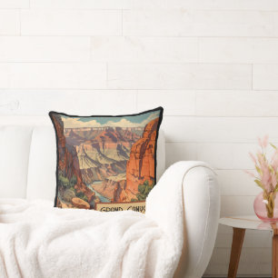 Grand Canyon Retro Travel Design Kussen