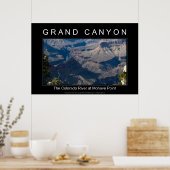 Grand Canyon River 2989 Poster noir (Cuisine)