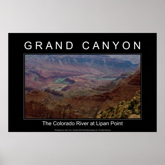 Grand Canyon River 4853 Poster noir (Devant)