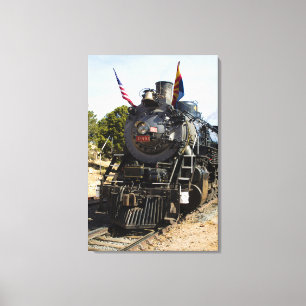 Grand Canyon Spoorwegstoommotor 4960 Canvas Afdruk