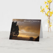 Grand Canyon Sunset, AZ - carte (Fleur jaune)
