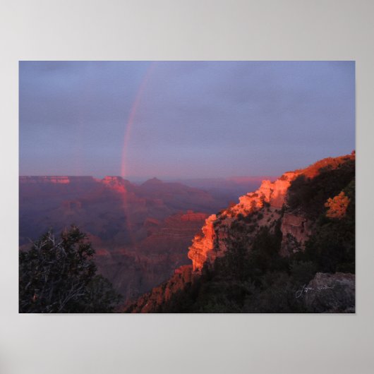 Grand Canyon Sunset Rainbow Print (Voorkant)