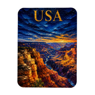 Grand Canyon Sunset Souvenier Magneet