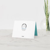 Grand Canyon Turquoise Abstrait Blank Merci (Dos)