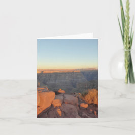 Grand Canyon Twilight Vista Gevouwen Wenskaart Kaart
