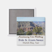 Grand Canyon Uitzicht Wedding Save the Date Magnet Magneet (Voorkant / Achterkant)